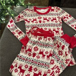 Women’s Festive Red and White Pajamas